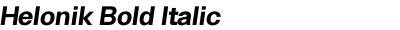 Helonik Bold Italic